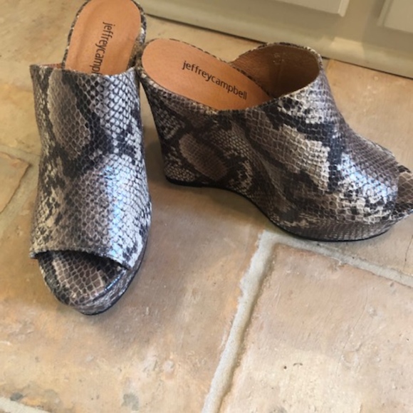 Jeffrey Campbell Platform Wedge sandal-snake - Picture 2 of 5